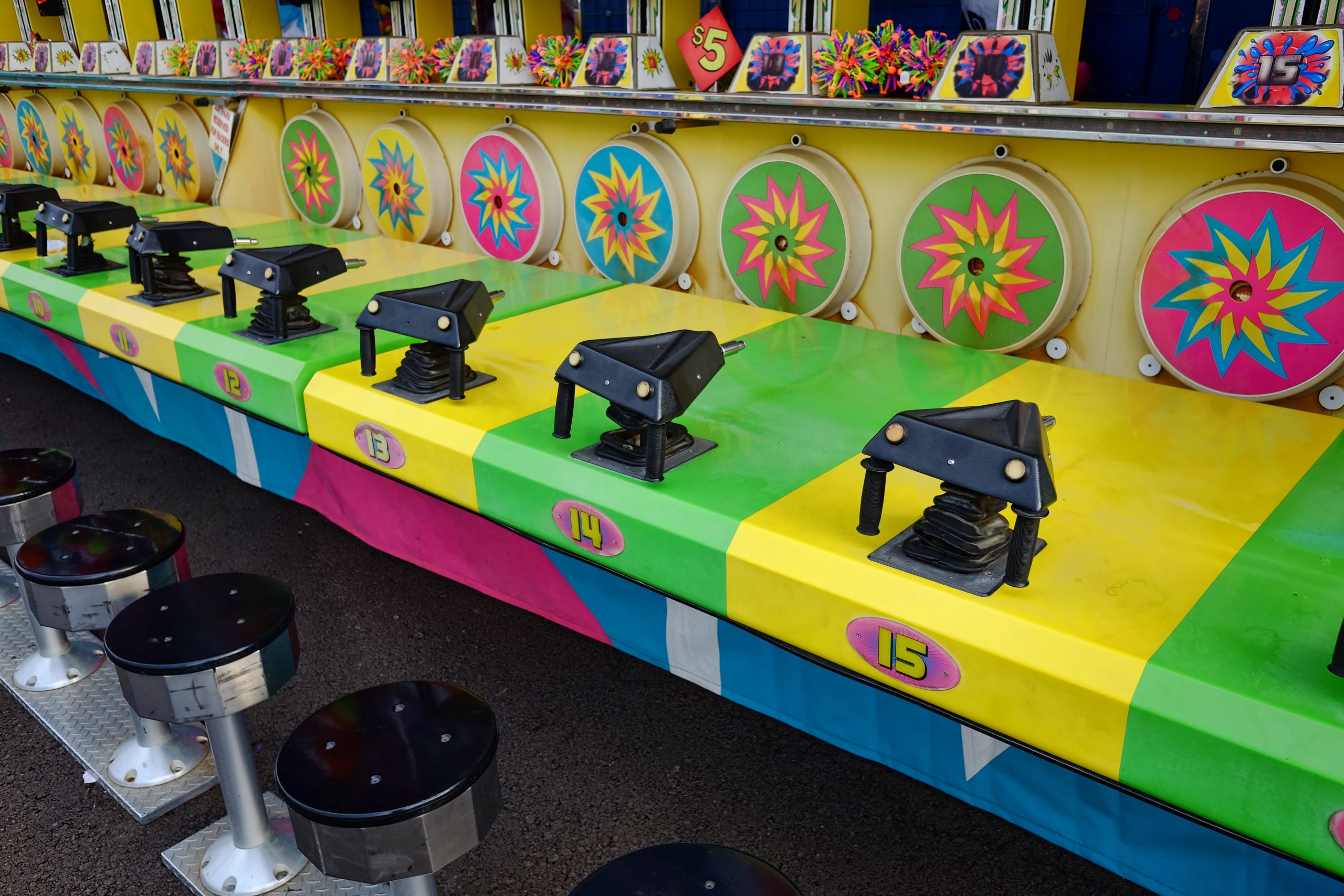 Water Gun Game at Amusement Park