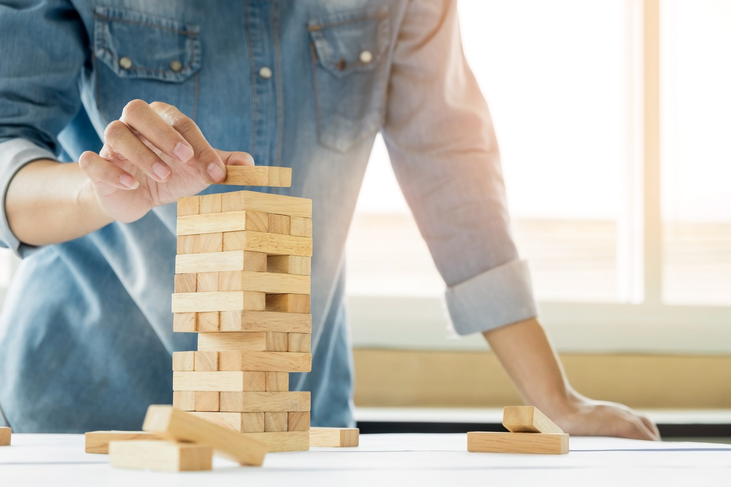Jenga building block